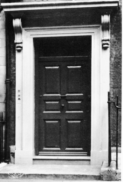5 Frith Street (1731) 1964 - portico.jpg. Click on the picture to enlarge